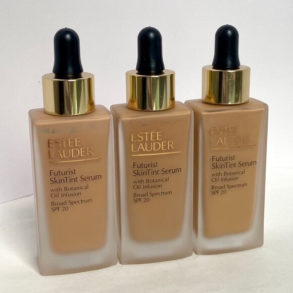 ESTEE LAUDER FUTURIST SKINTINT SERUM FOUNDATION SPF 20 4N2 4C3 4N1 LOT OF 3